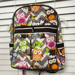 Chevron owl back pack
